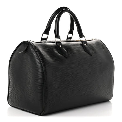 Louis Vuitton Epi Speedy 30 Black 3 of 10