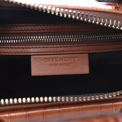 Givenchy Calfskin Crocodile Embossed Small Antigona Cognac 5 of 13