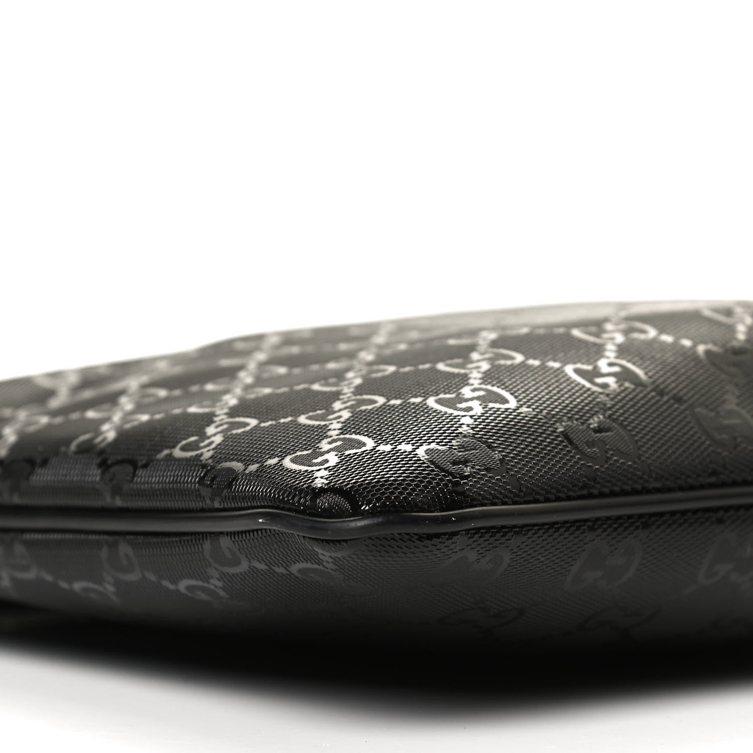 Gucci Imprime Monogram Small Flat Messenger Bag Black 8 of 12