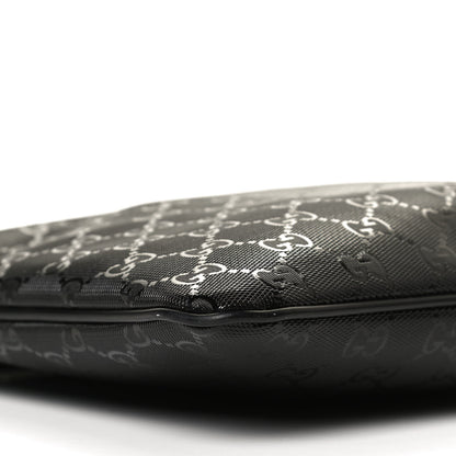 Gucci Imprime Monogram Small Flat Messenger Bag Black 8 of 12