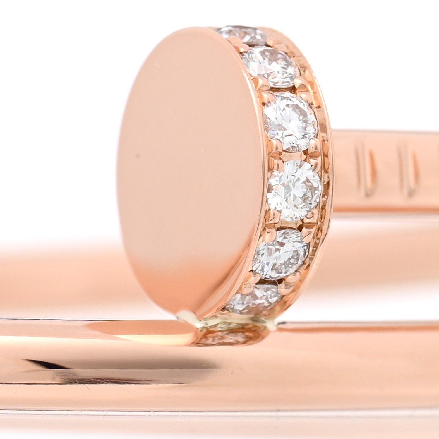 Cartier 18K Pink Gold Diamond Juste Un Clou Bracelet 16 4 of 5