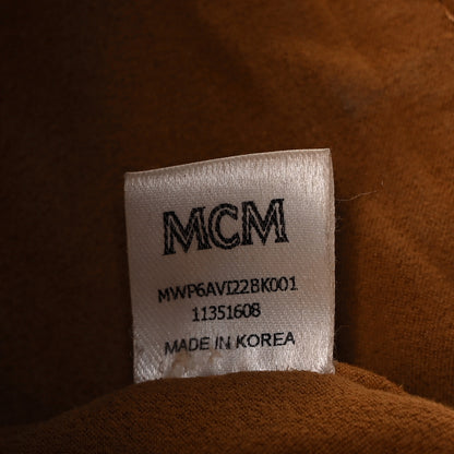 MCM Visetos Liz Shopper Tote Pouch Black 5 of 9