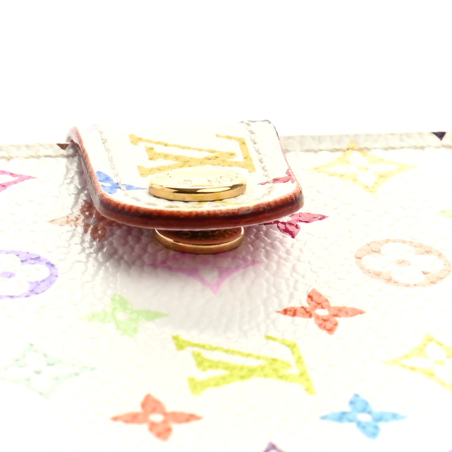 Louis Vuitton Monogram Multicolor Small Ring Agenda Cover White Litchi 8 of 8