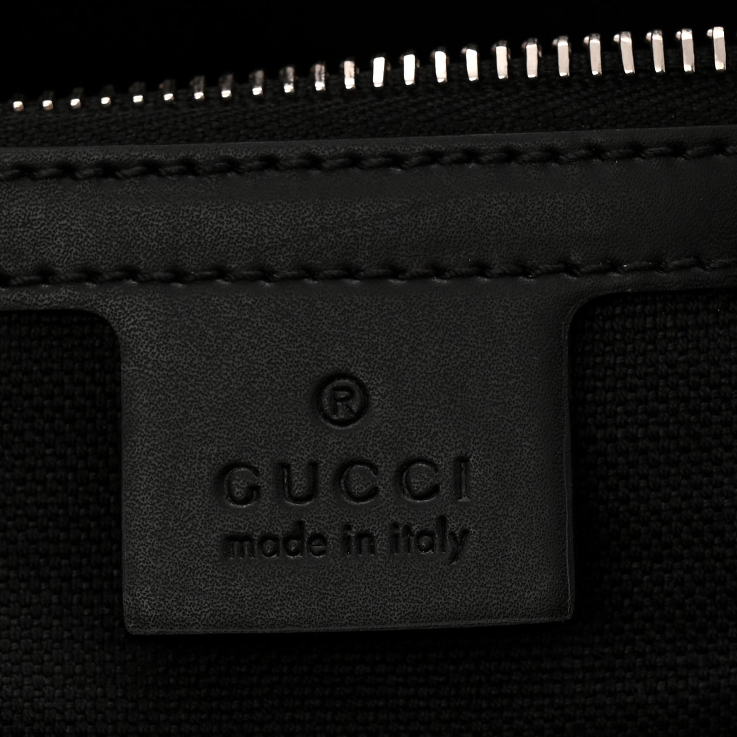 GG Supreme Monogram Appia Calfskin Web Briefcase Black
