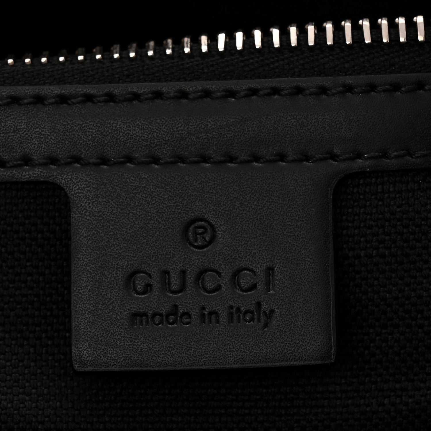 Gucci GG Supreme Monogram Appia Calfskin Web Briefcase Black 6 of 10