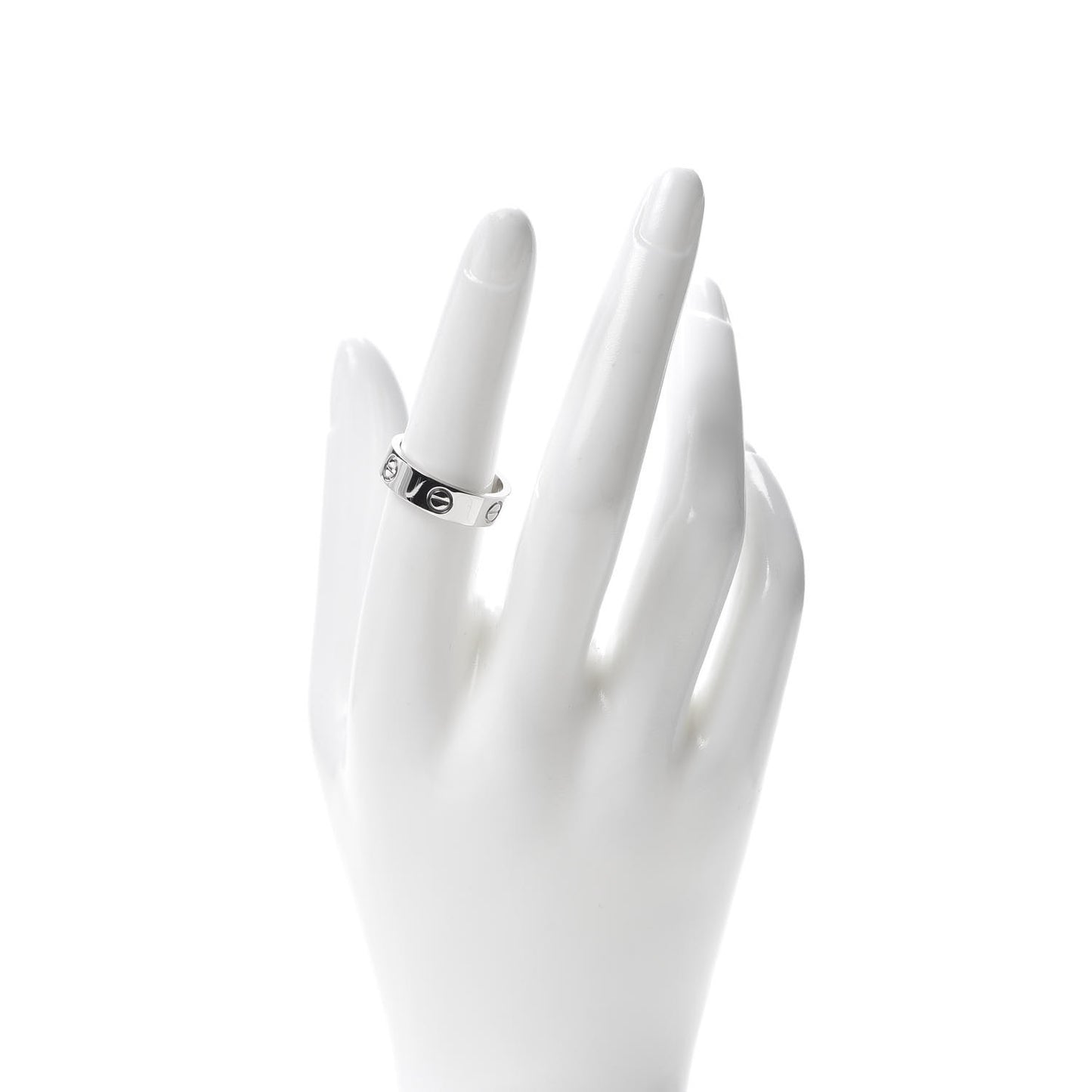 Platinum 5.5mm LOVE Ring 54 6.75