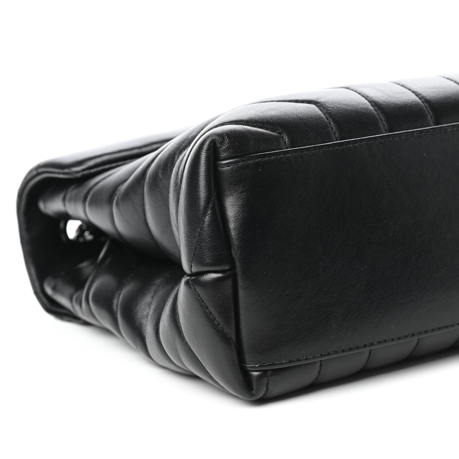 Saint Laurent Calfskin Y Quilted Monogram Medium Loulou Chain Satchel Black 8 of 9