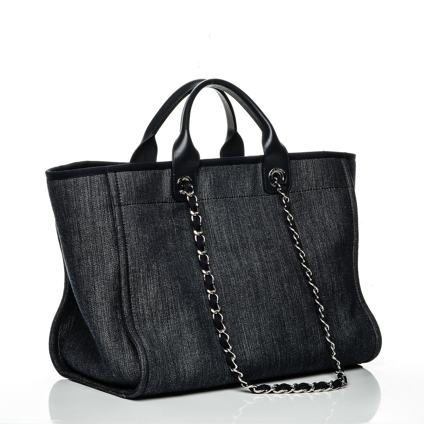 Canvas Large Deauville Tote Dark Blue