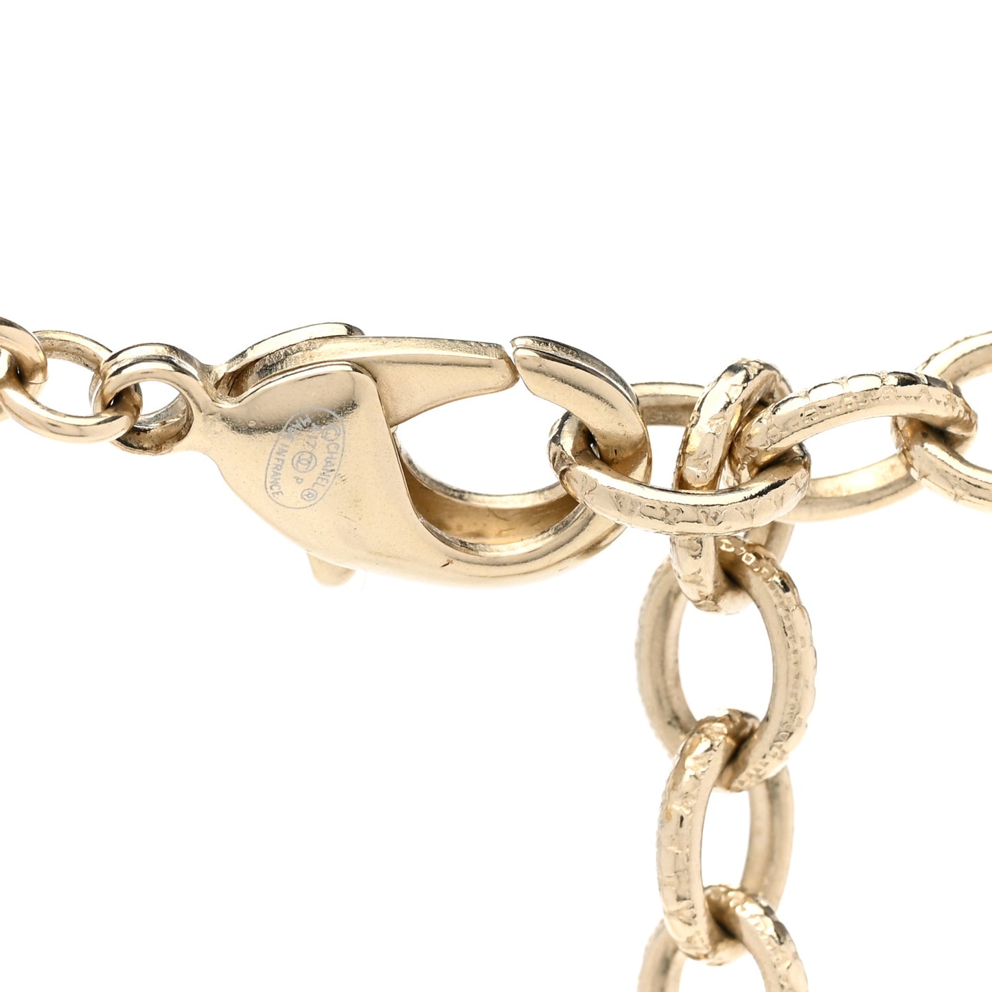 Pearl CC Multi Strand Short Necklace Gold Multicolor