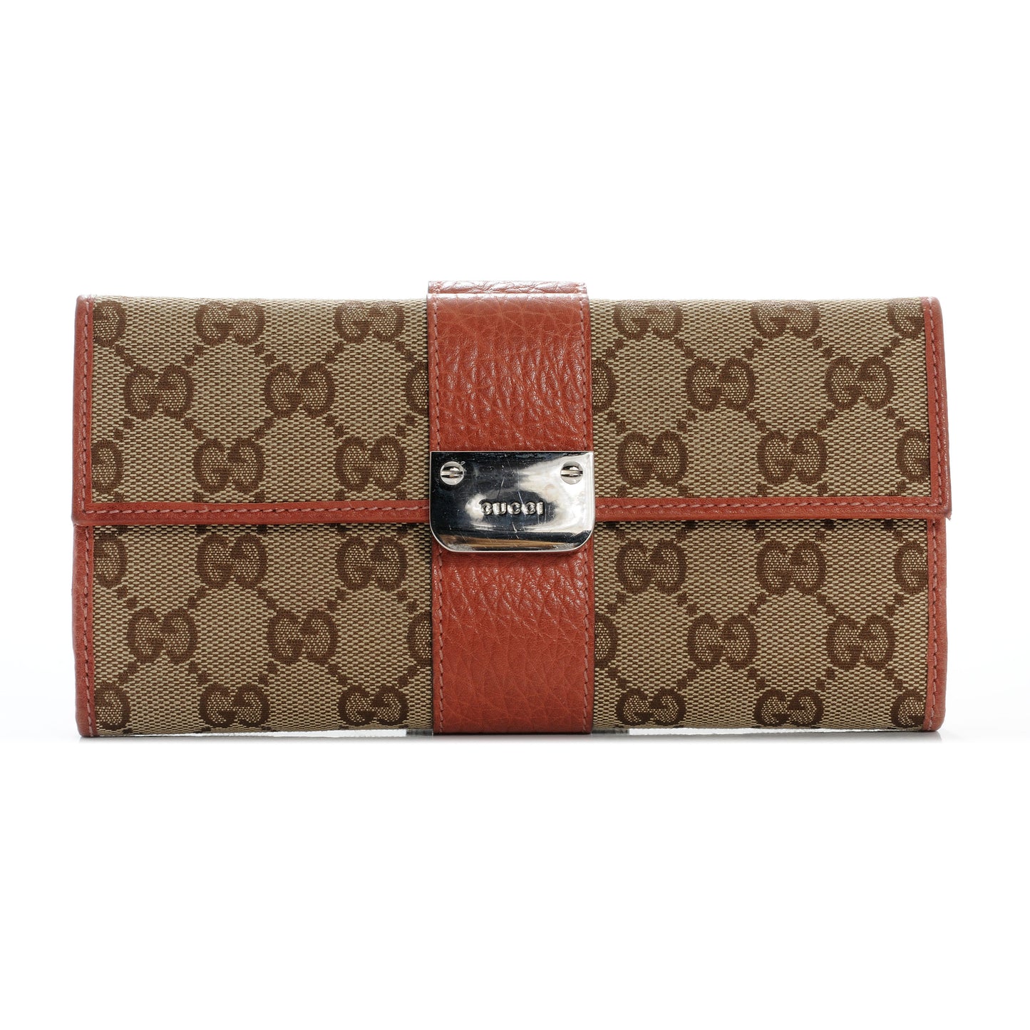 Monogram Continental Wallet Coral