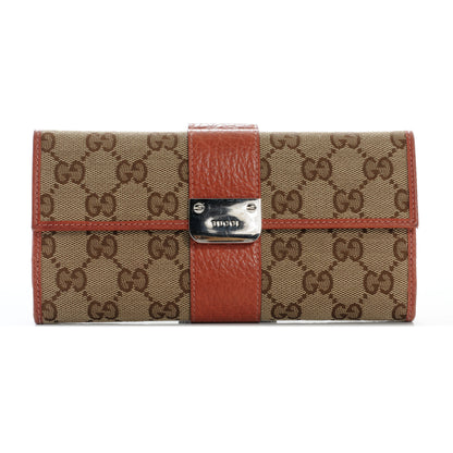 Gucci Monogram Continental Wallet Coral 1 of 7