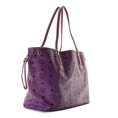 MCM Visetos Medium Project Reversible Shopper Tote Purple 6 of 10