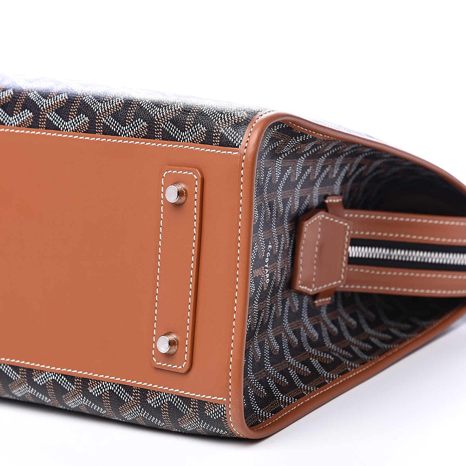 Goyard Goyardine Marquises Tote Black Gold 9 of 10