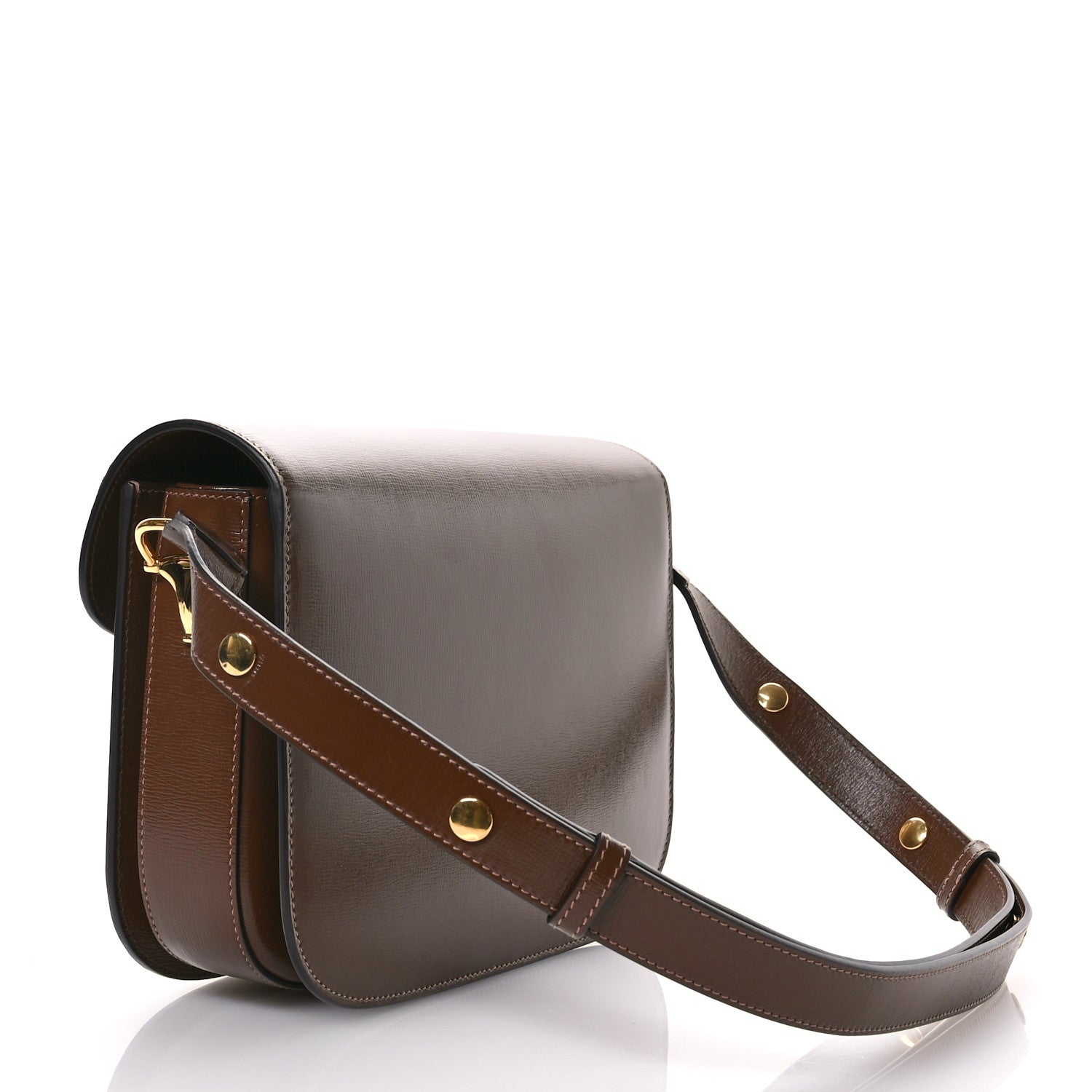 Gucci Azalea Calfskin Horsebit 1955 Shoulder Bag Brown Sugar 3 of 10