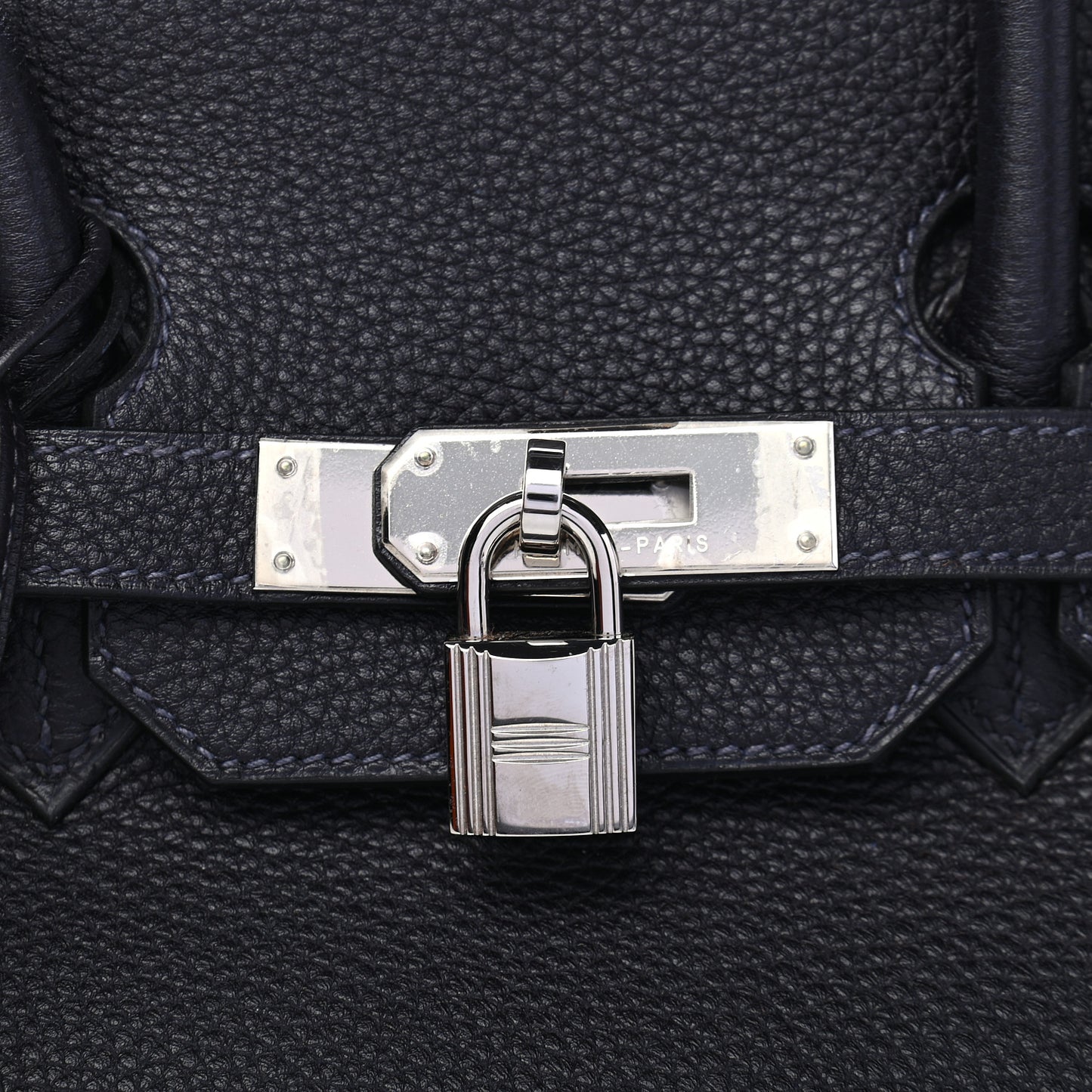 Taurillon Clemence Birkin 35 Bleu Indigo