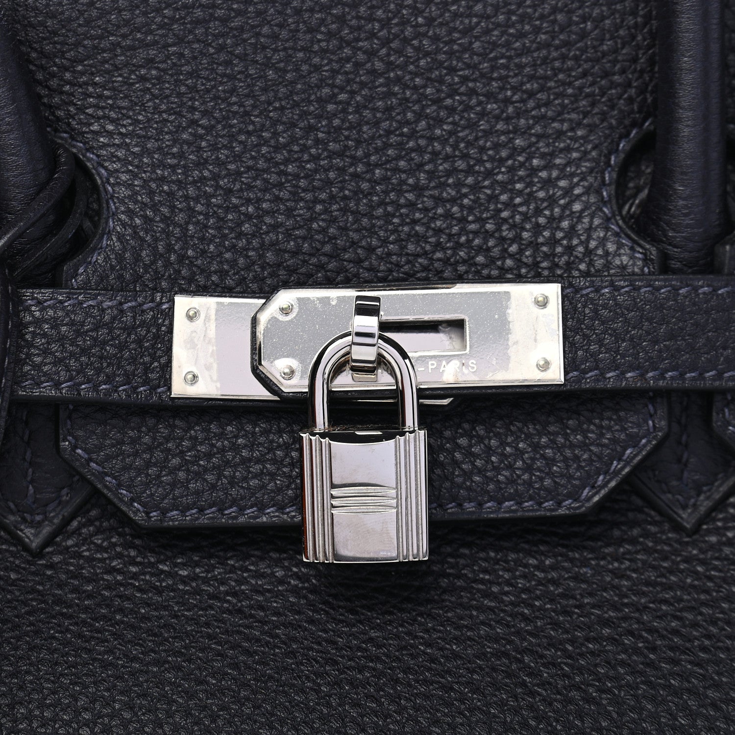 Hermes Taurillon Clemence Birkin 35 Bleu Indigo 5 of 10