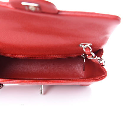 Chanel Caviar Quilted Mini Rectangular Flap Red 4 of 10