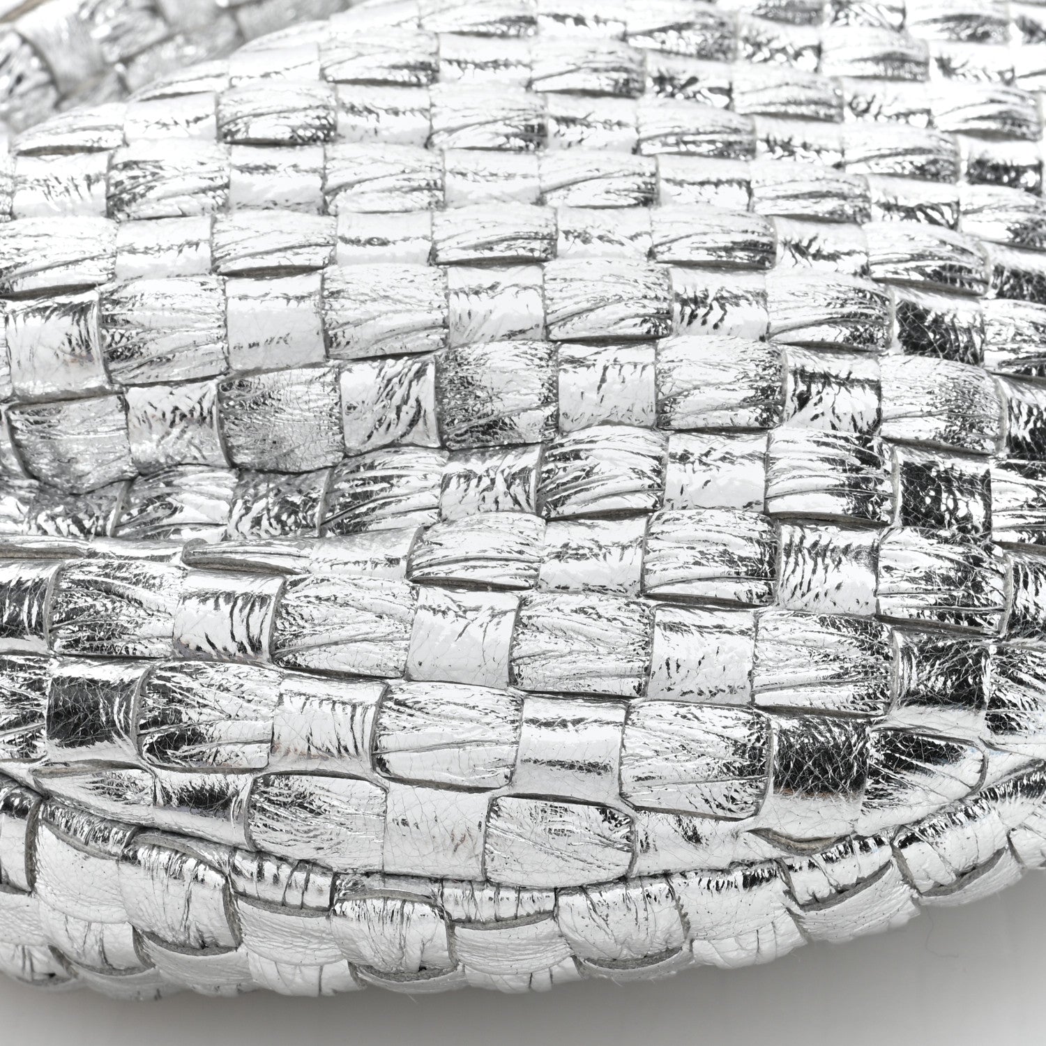 Bottega Veneta Metallic Nappa Intrecciato Mini Jodie Silver 9 of 11