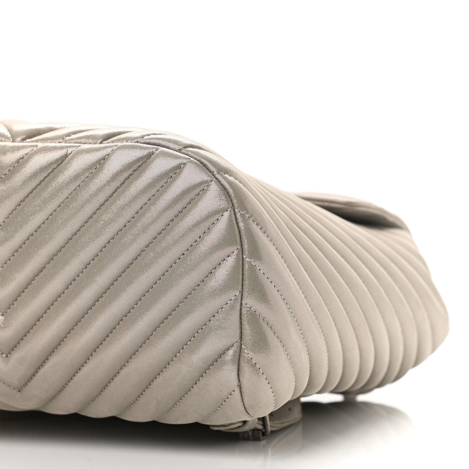 Chanel Iridescent Calfskin Chevron Quilted Small Urban Spirit Backpack Silver 10 of 10