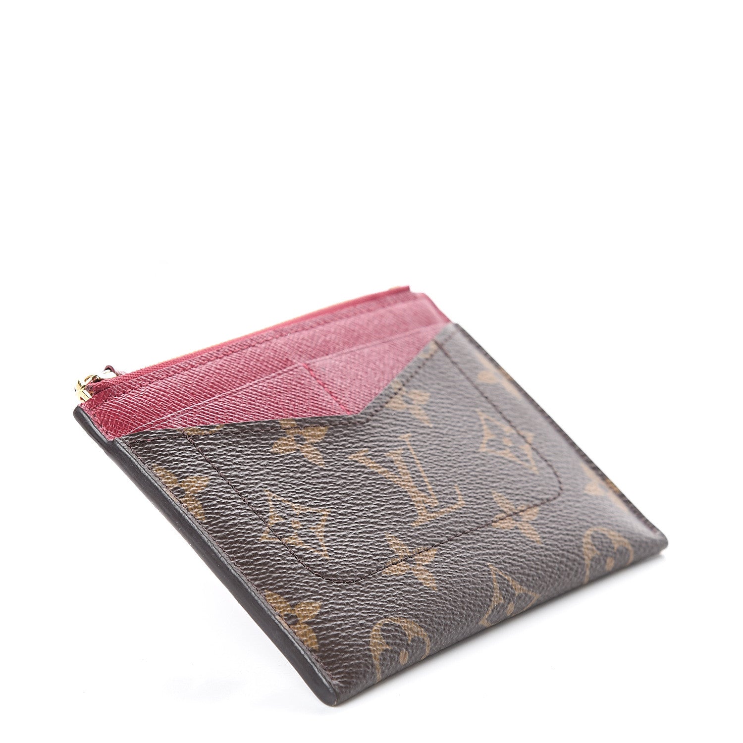 Louis Vuitton Monogram Zipped Card Holder Fuchsia 3 of 5