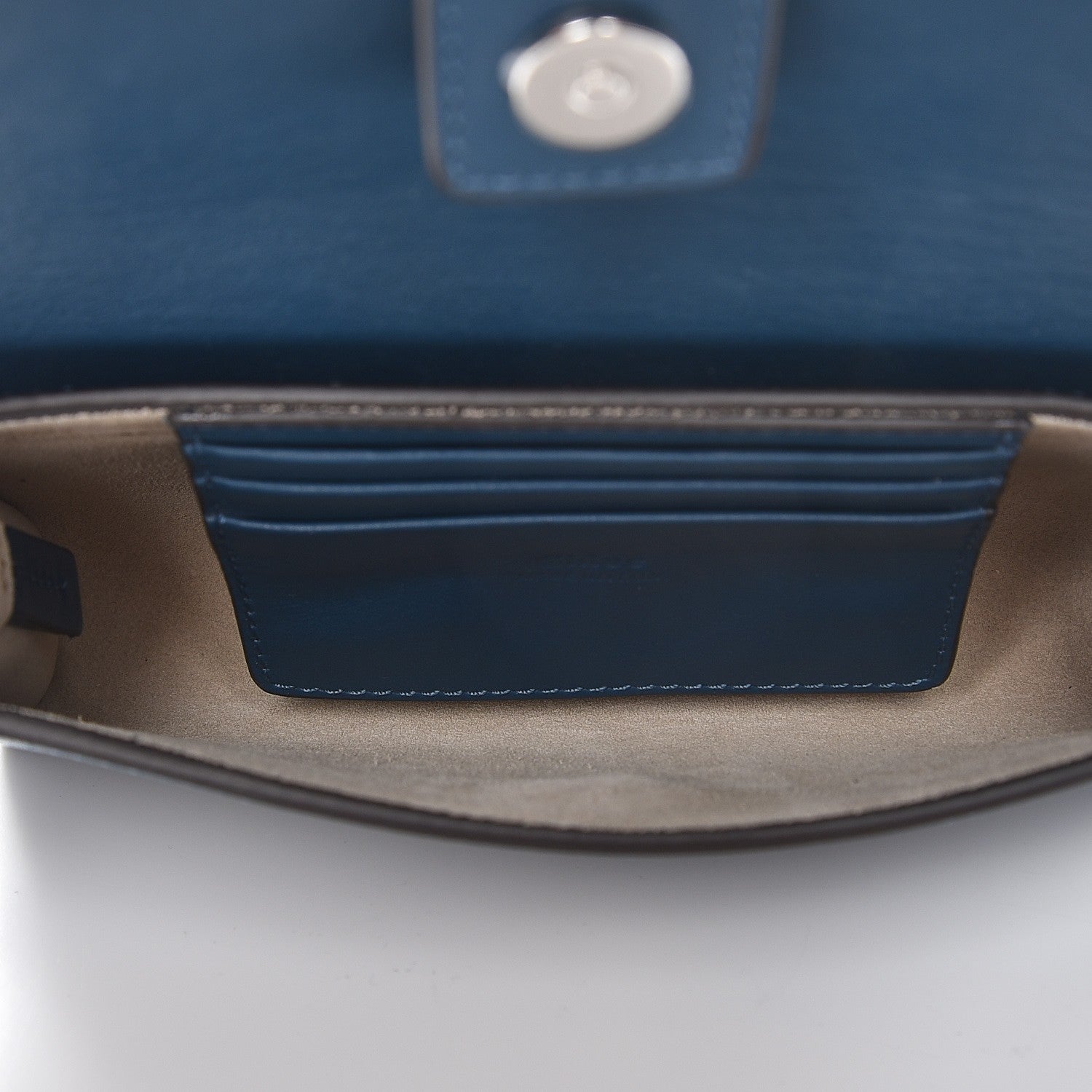 Chloe Suede Calfskin Mini Faye Shoulder Bag Majolica Blue 5 of 8