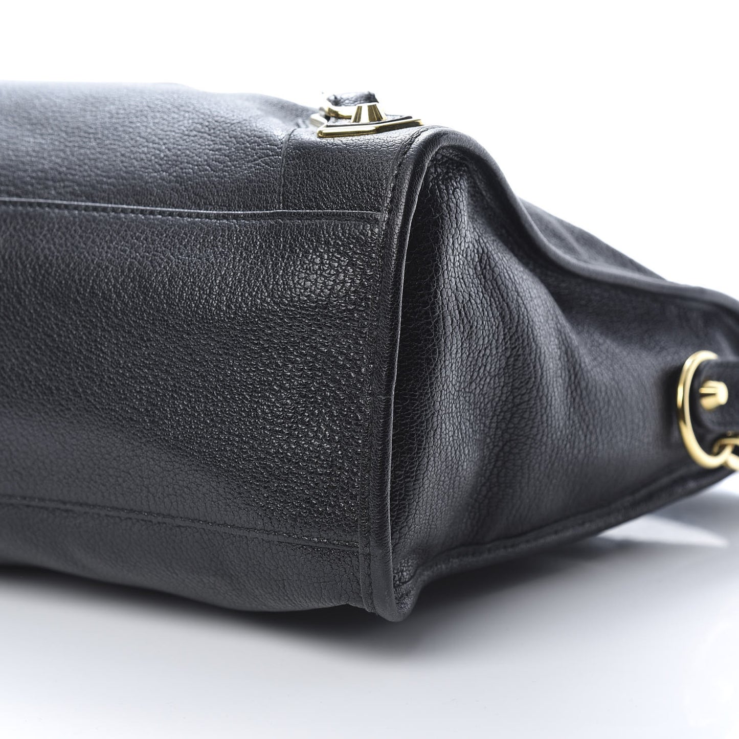 Chevre Gold Metallic Edge Hardware City Black