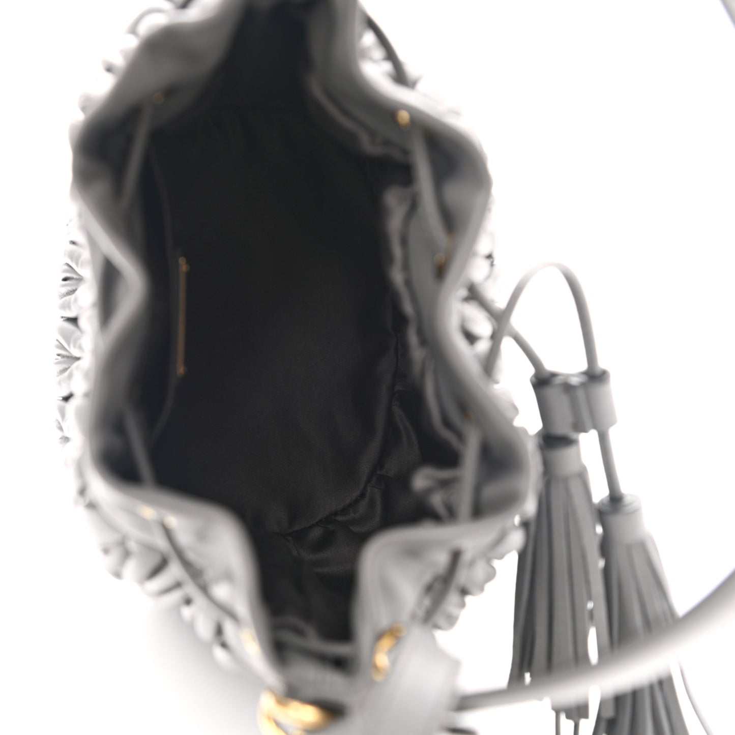 Nappa Matelasse Small Bucket Bag Marmo