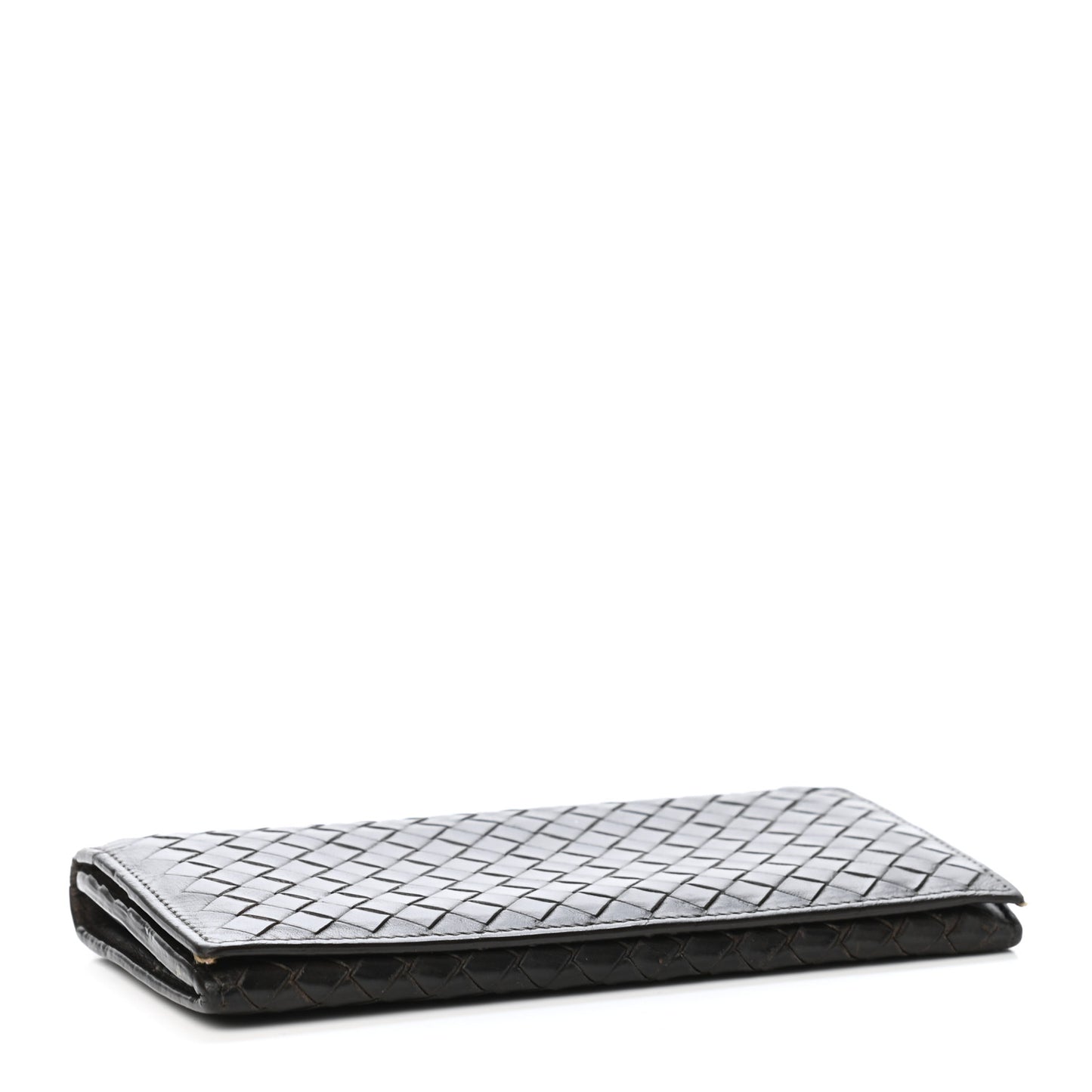 Nappa Intrecciato Continental Flap Wallet Brown