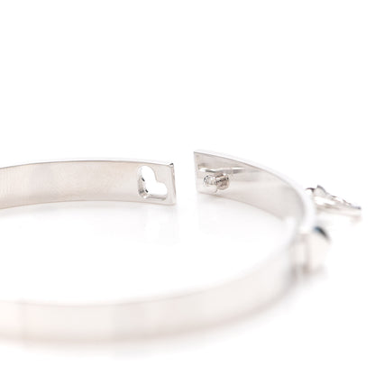 Hermes 18K White Gold PM Collier De Chien Bracelet LG 5 of 6