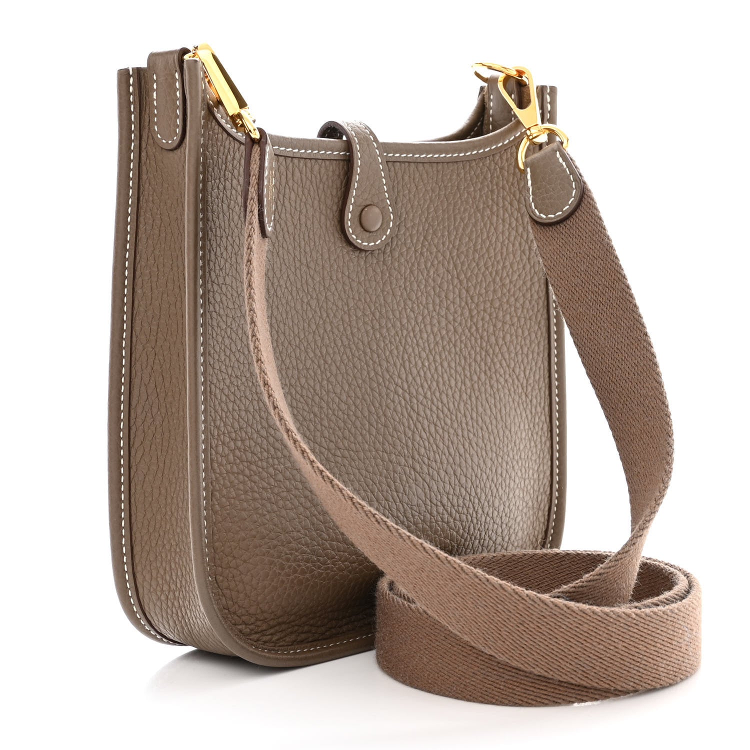 Hermes Taurillon Clemence Evelyne TPM Etoupe 3 of 11