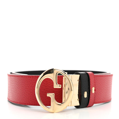 Gucci Dollar Calfskin 1973 Reversible Belt 90 36 Black Sun Orange 2 of 7