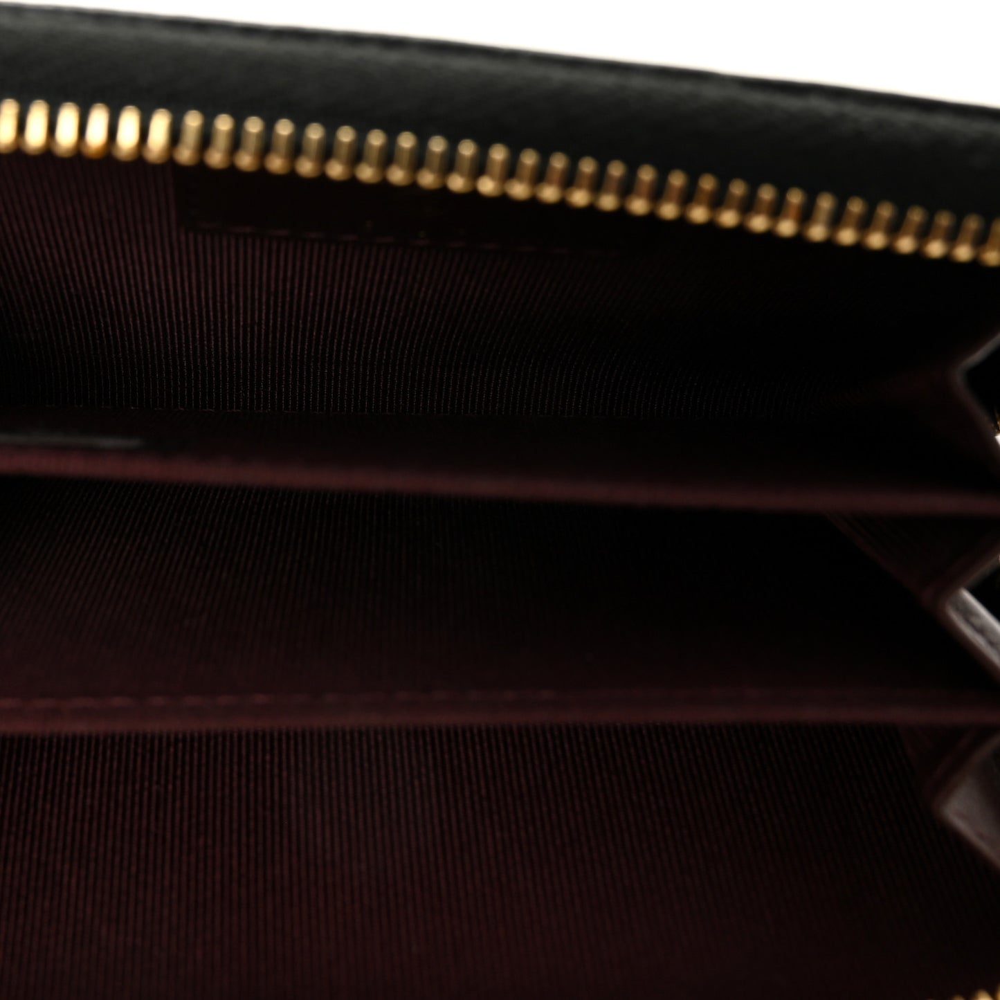 Caviar Quilted Zip Coin Purse Black