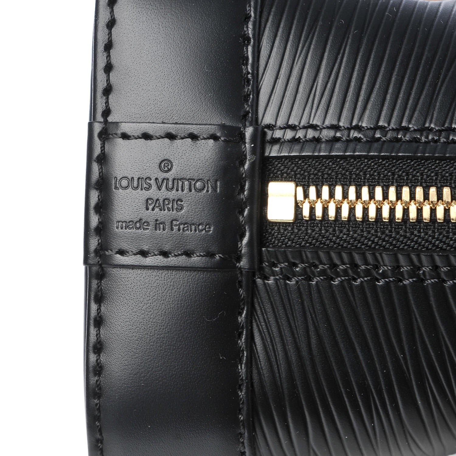 Louis Vuitton Epi Blooming Flowers Alma BB Black 5 of 6