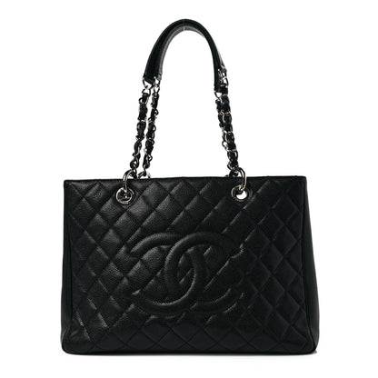 Chanel Caviar Quilted Grand Shopping Tote GST Black 1 of 8