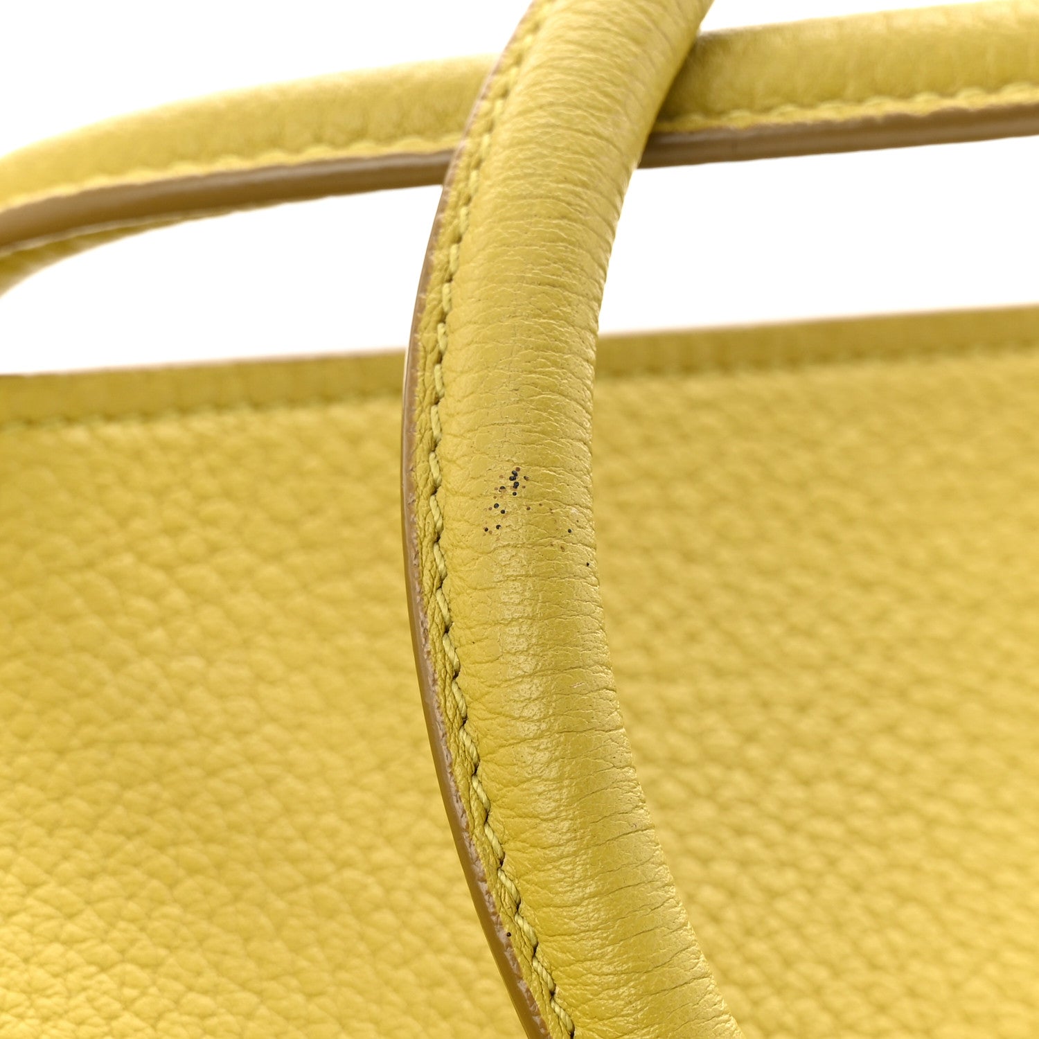 Celine Crisped Calfskin Mini Tie Knot Tote Chartreuse 13 of 16