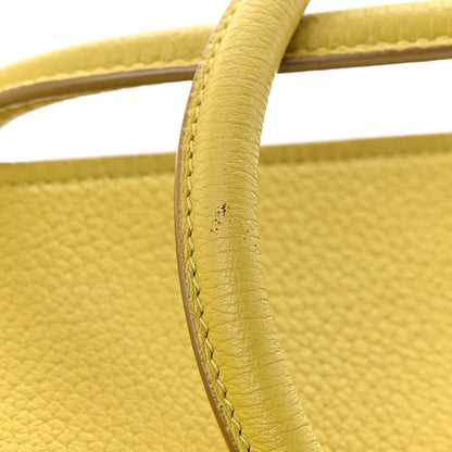 Celine Crisped Calfskin Mini Tie Knot Tote Chartreuse 13 of 16