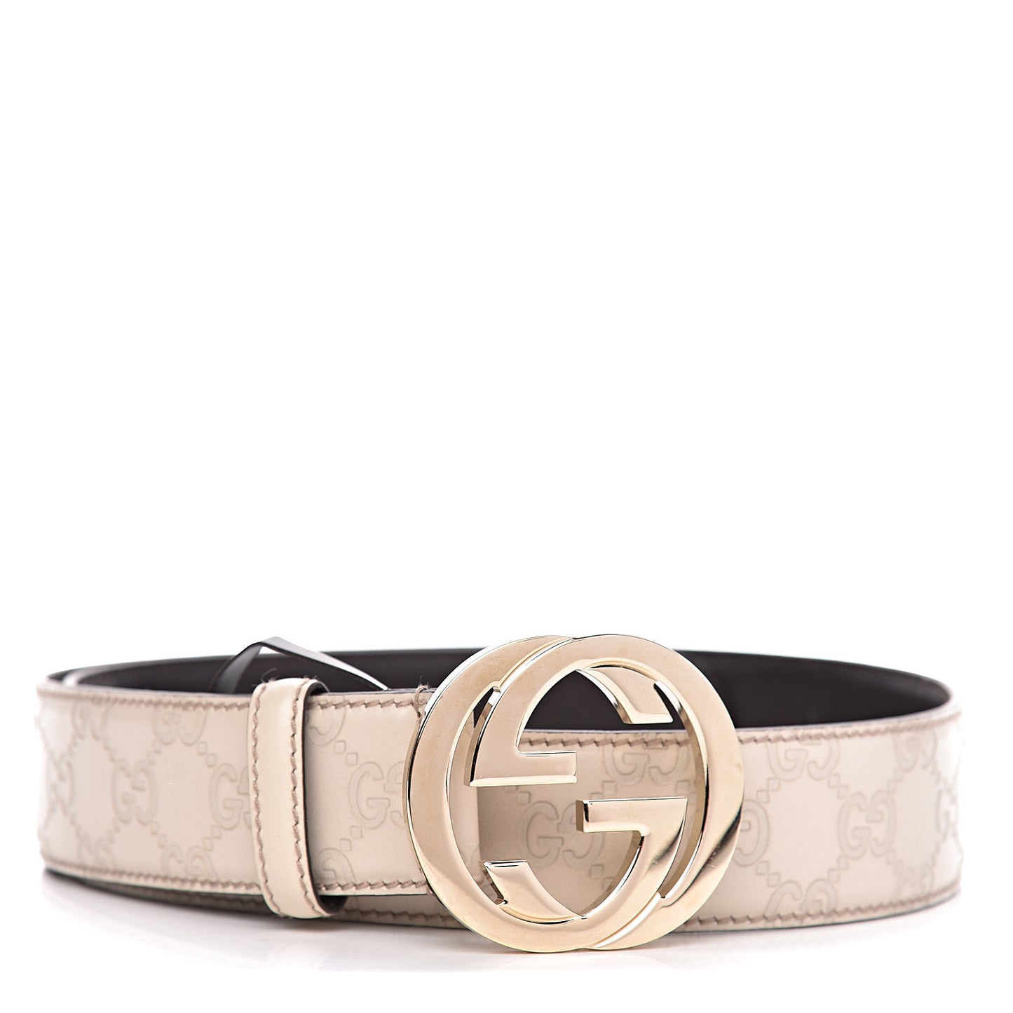 Guccissima Interlocking G 40mm Belt 85 34 Off White