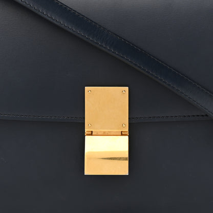 Celine Box Calfskin Medium Classic Box Flap Bag Navy 8 of 11