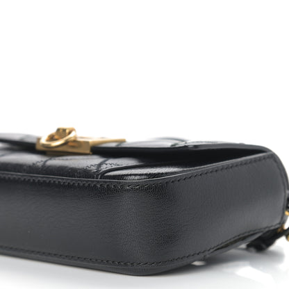 Givenchy Goatskin Quilted GV3 Mini Pocket Convertible Bag Black 8 of 8