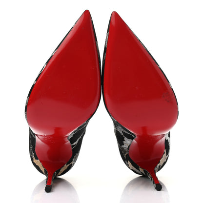 Christian Louboutin Leopard Lame Pigalle 120 Pumps 37 6 of 9