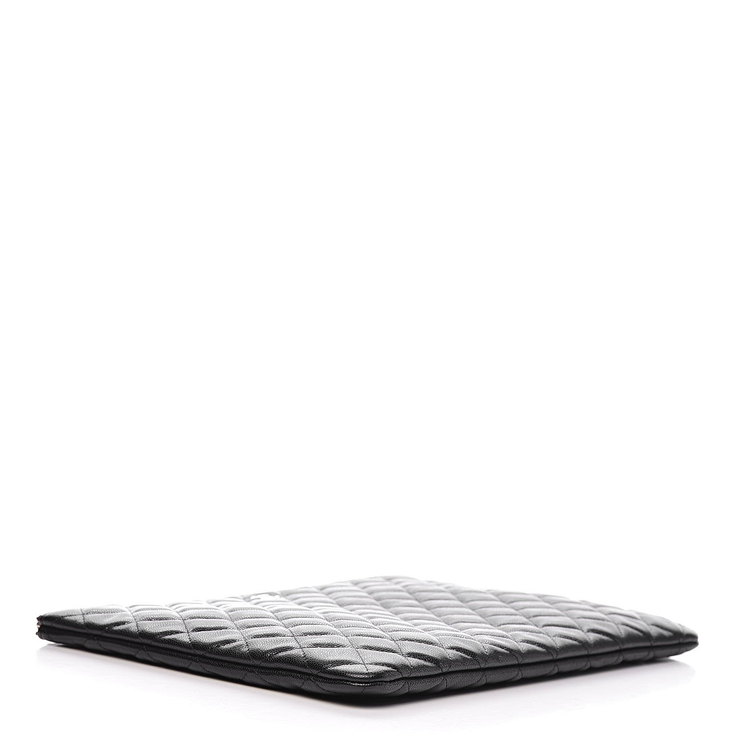 Chanel Caviar Quilted Large Cosmetic Case Black 4 of 8