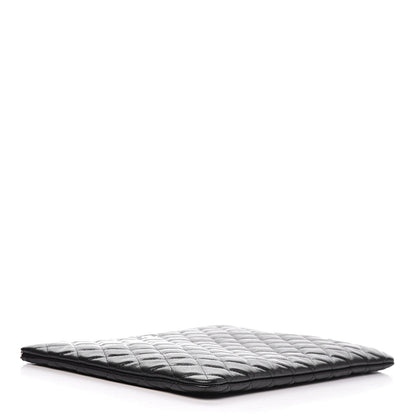 Chanel Caviar Quilted Large Cosmetic Case Black 4 of 8