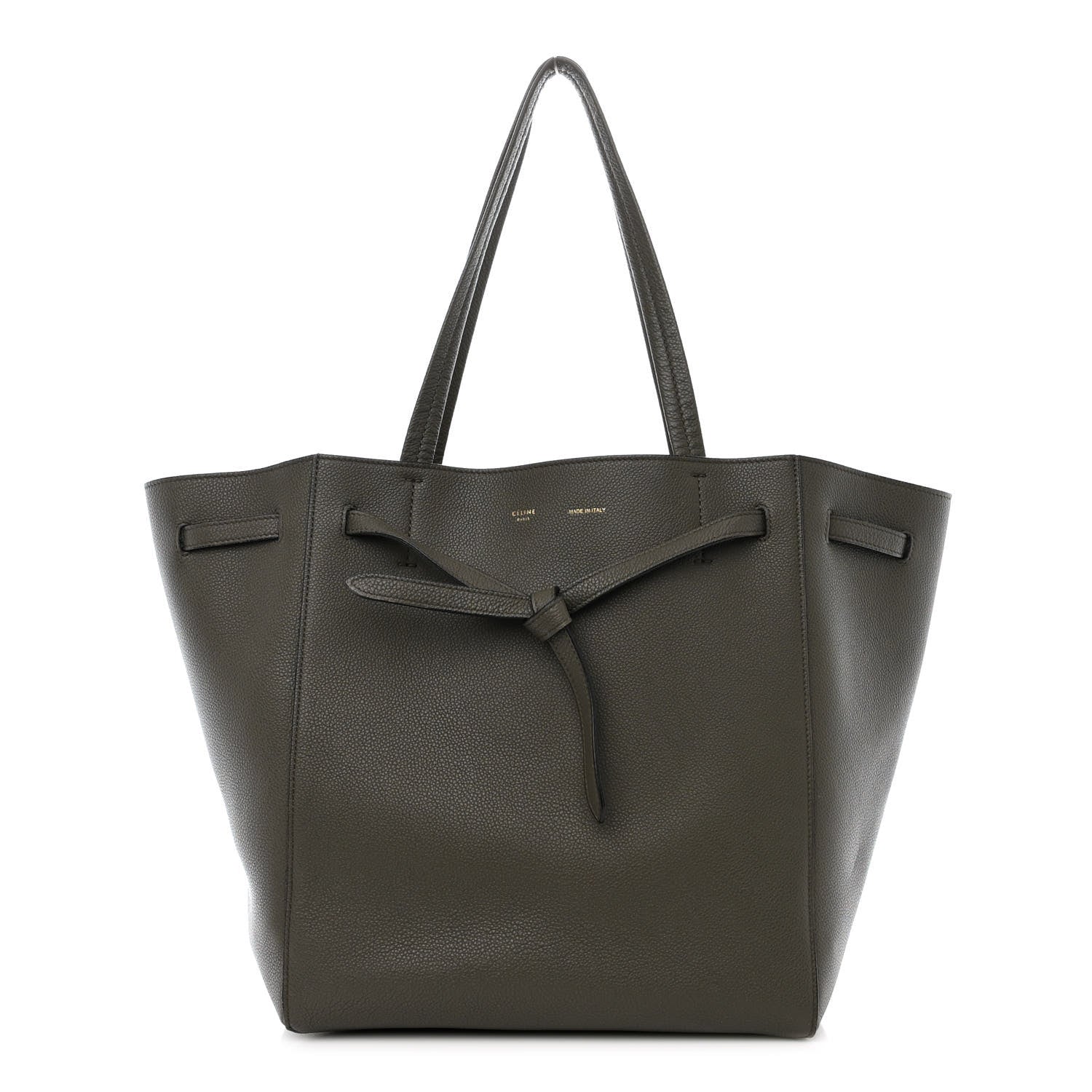 Celine Soft Grained Calfskin Small Belt Cabas Phantom Taupe 1 of 17