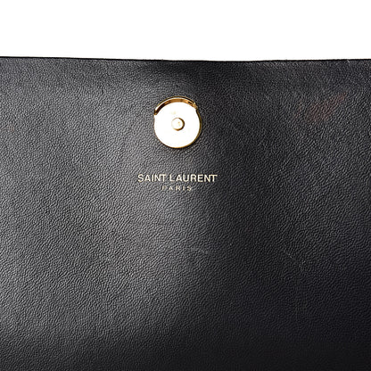 Saint Laurent Suede Medium Monogram Kate Tassel Shoulder Bag Black 8 of 15