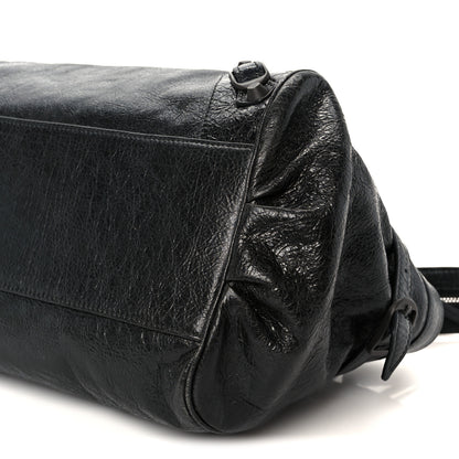 Balenciaga Agneau Arena Classic Hardware East West Le City Black 10 of 10