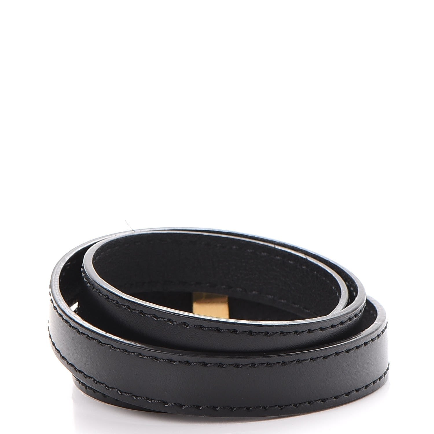 Louis Vuitton Calfskin Box It Bracelet 17 Black 3 of 9
