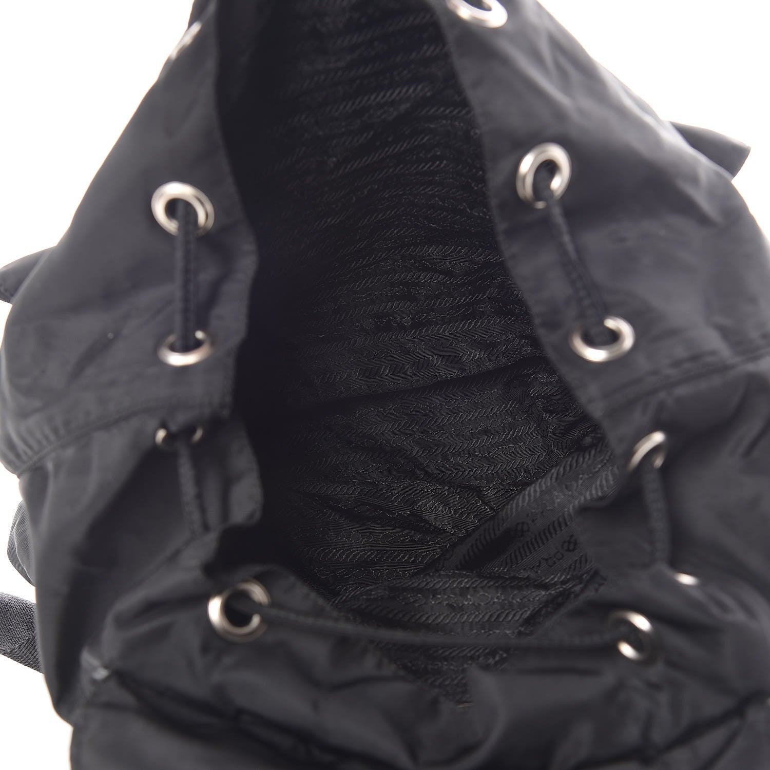 Prada Nylon Vela Medium Backpack Black 5 of 10