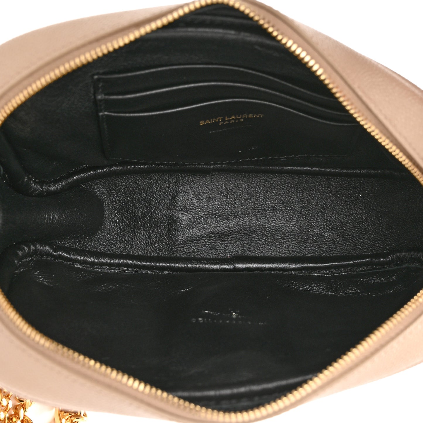 Grain De Poudre Matelasse Monogram Mini Lou Camera Bag Dark Beige