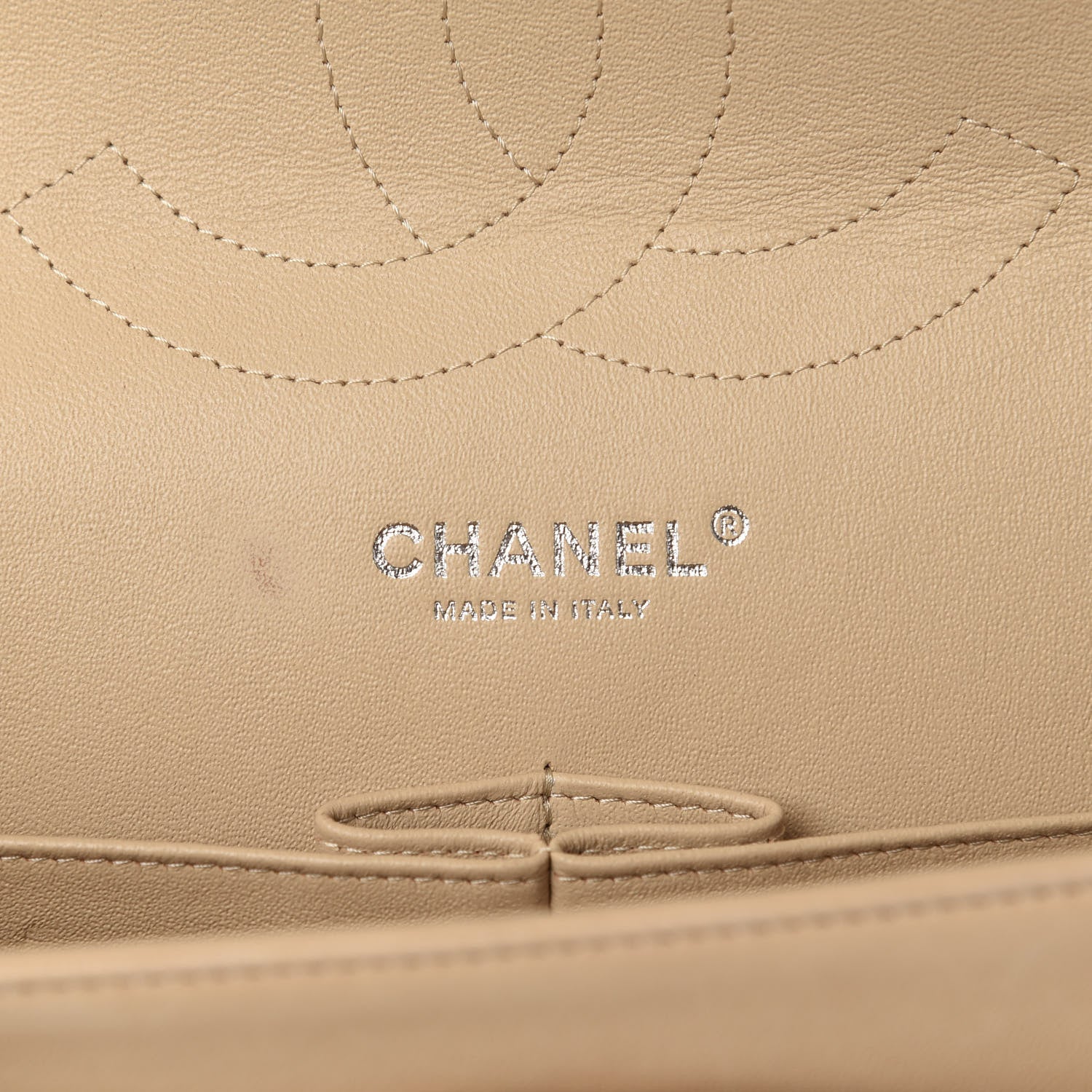 Chanel Lambskin Quilted Jumbo Double Flap Beige Clair 8 of 11