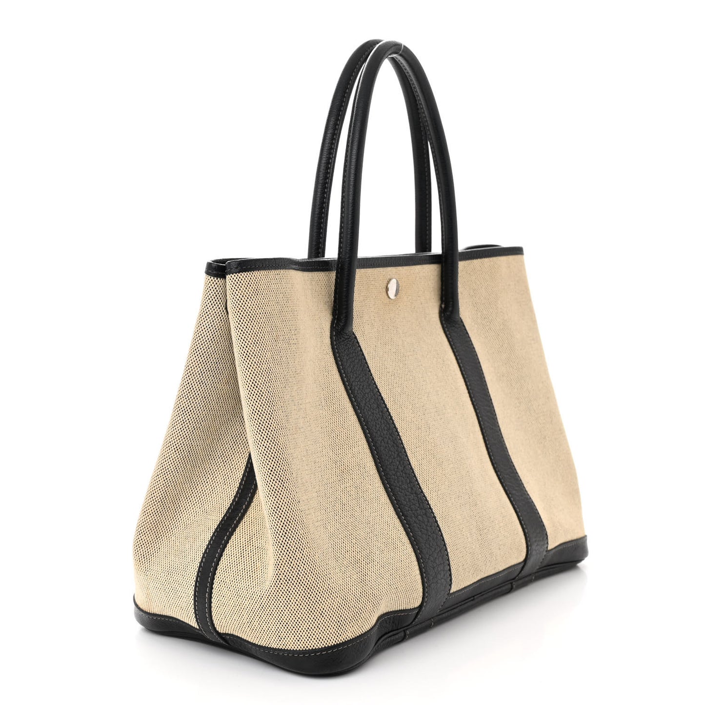 Toile Negonda Garden Party 36 MM Tote Black Ecru